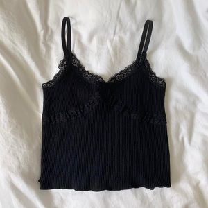 Black Lace Crossover Cami